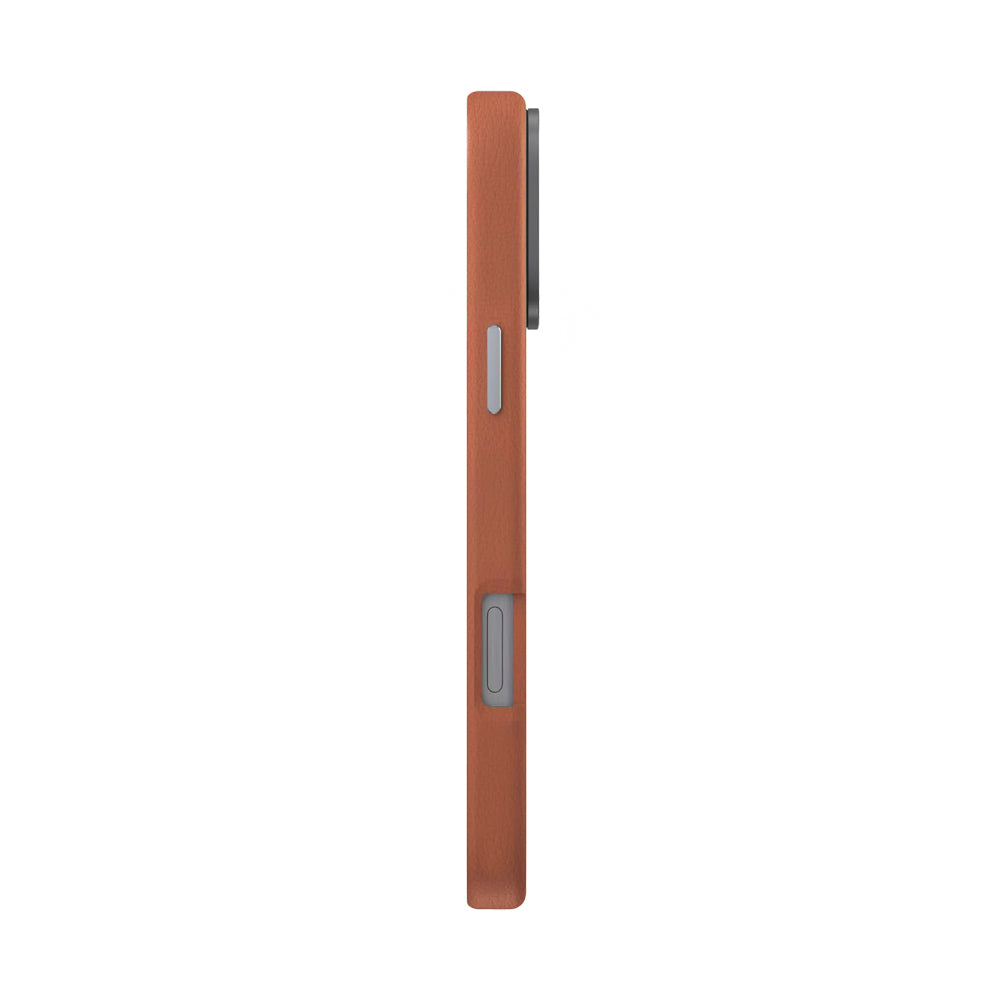 Uniq Lyden Vegan Leather Case For iPhone 16 Series - Dark Peach