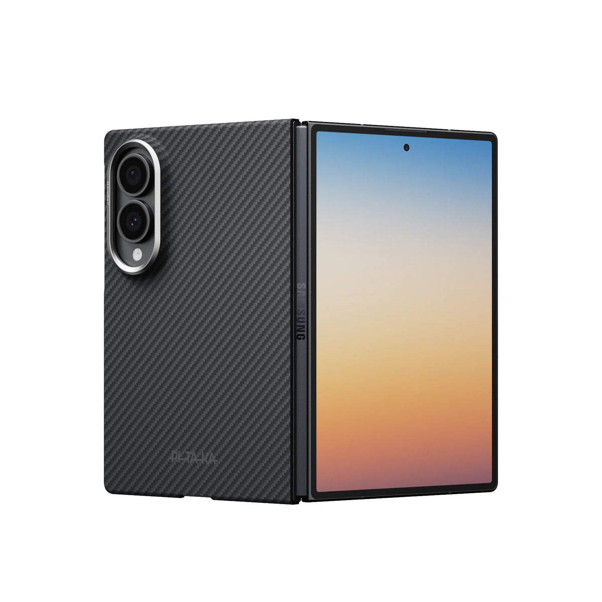 Pitaka Z Fold 8 Fusion Weaving Case With Ultra-Slim Touch - Black/Gray