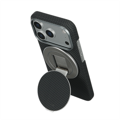 A-Case Aramid Fiber Phone Case With Grip 2 in 1 For iPhone 18 Pro Max - Desen