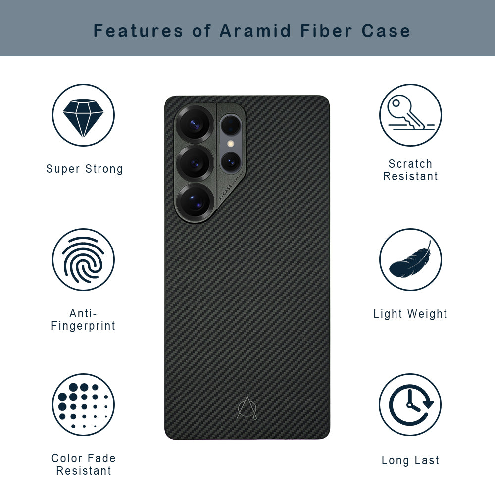 A-Case Aramid Fiber Case for Galaxy S25 Ultra 600D - Kavar