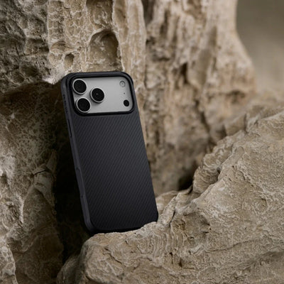 Pitaka Aramid Fiber Pro-Guard Case for iPhone 17 Pro - Black/Gray