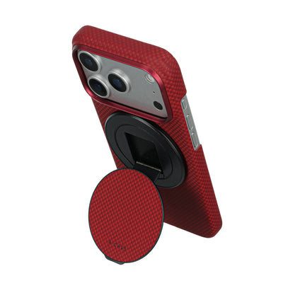 A-Case Aramid Fiber Phone Case With Grip 2 in 1 For iPhone 18 Pro Max - Desen