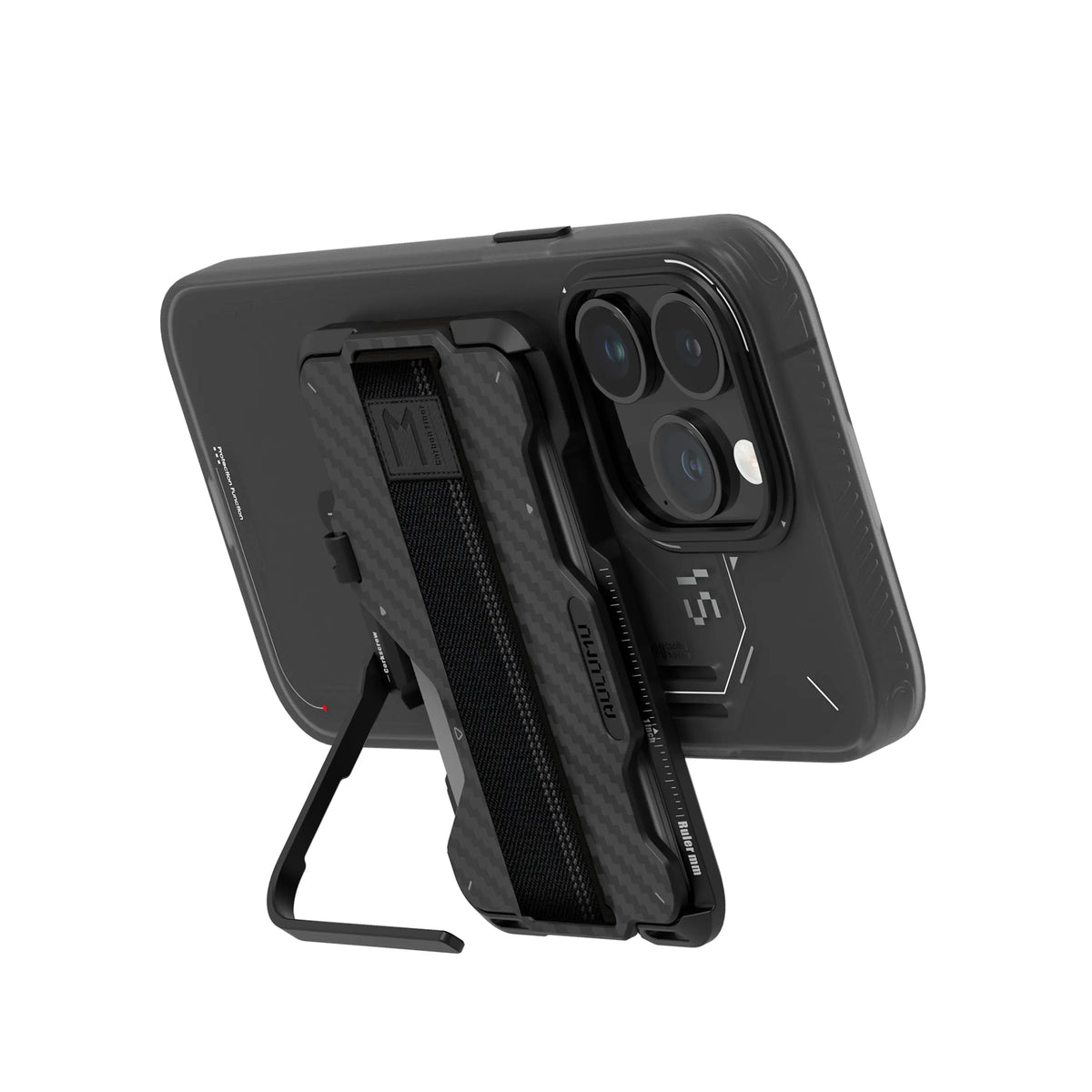 Aulumu Multi-Tool Magnetic Metal Wallet Carbon Fiber Cover MagSafe - G03