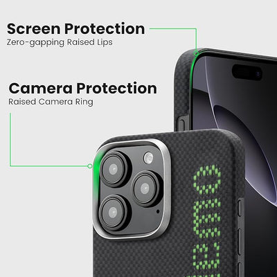 Aries Collaborative Luminous Case Tactile Woven Case for iPhone 16 Pro Max - No Problemo