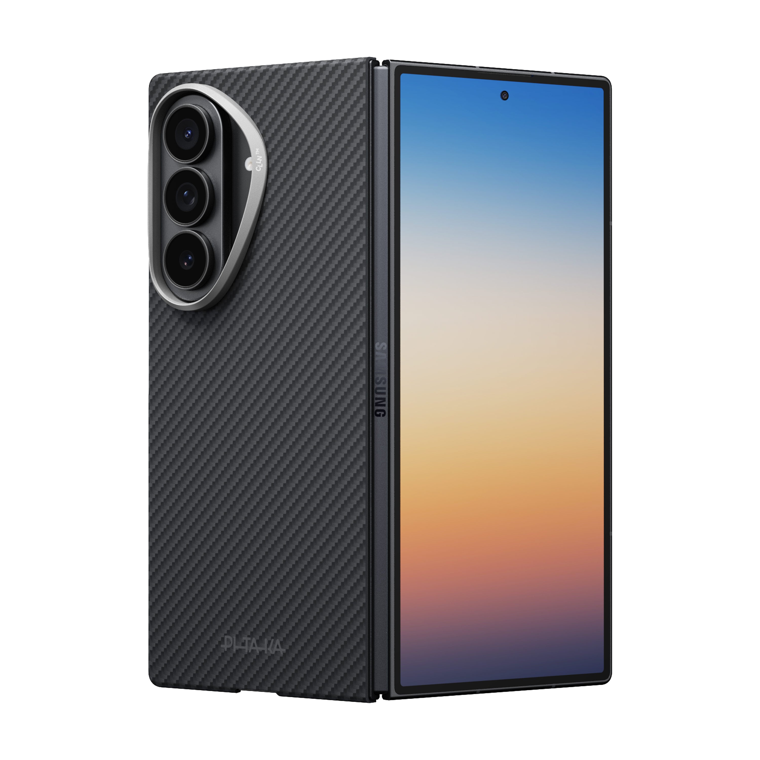 Pitaka Z Fold 8 Ultra Fusion Weaving Case With Ultra-Slim Touch - Black/Gray