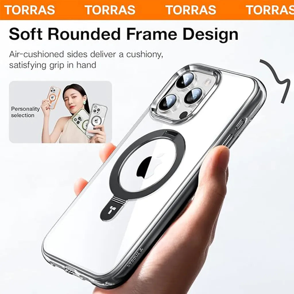 UPRO Ostand SS Air-Castle Magnetic Case For  iPhone 15 Pro