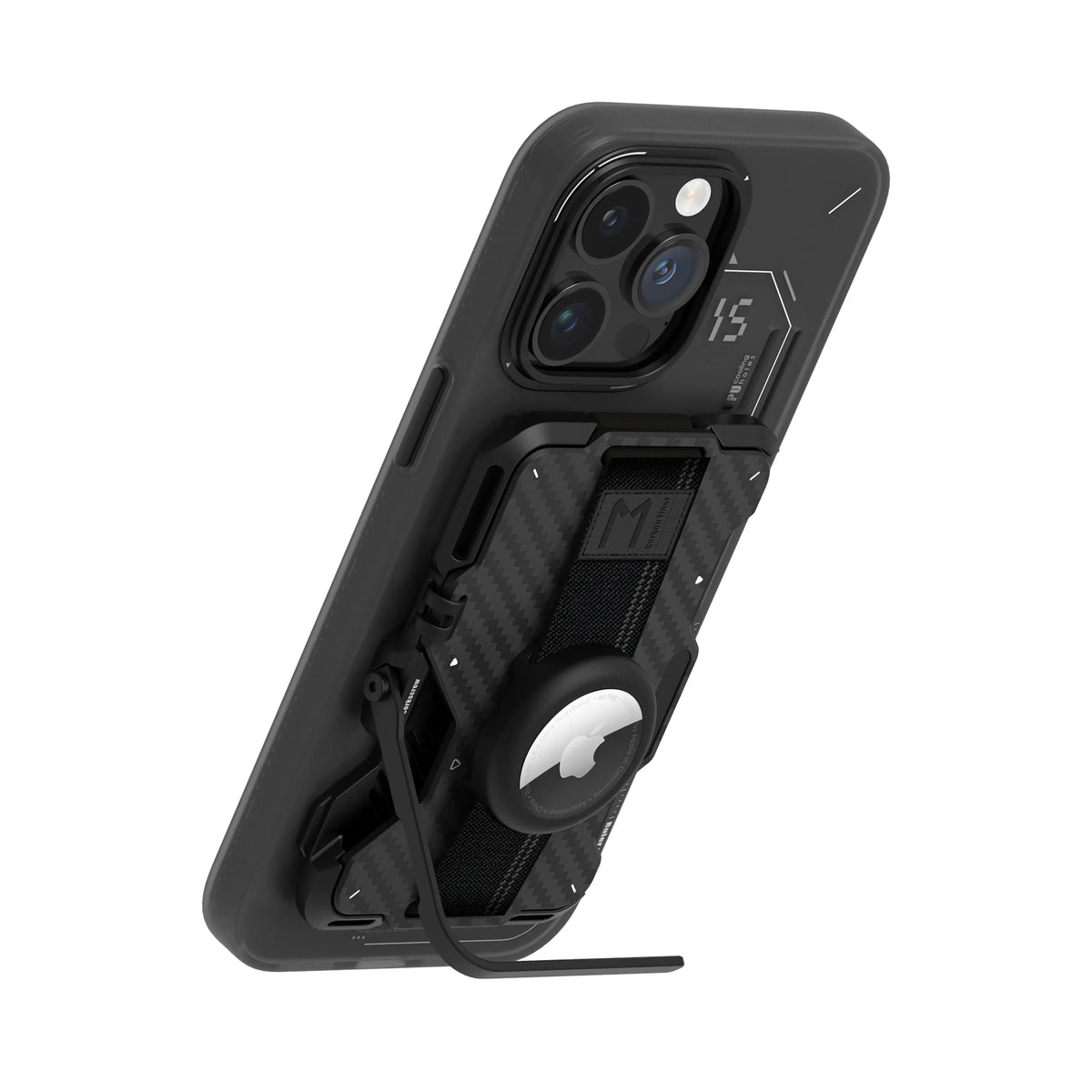 Aulumu Multi-Tool Magnetic Metal Wallet Carbon Fiber Cover MagSafe - G03