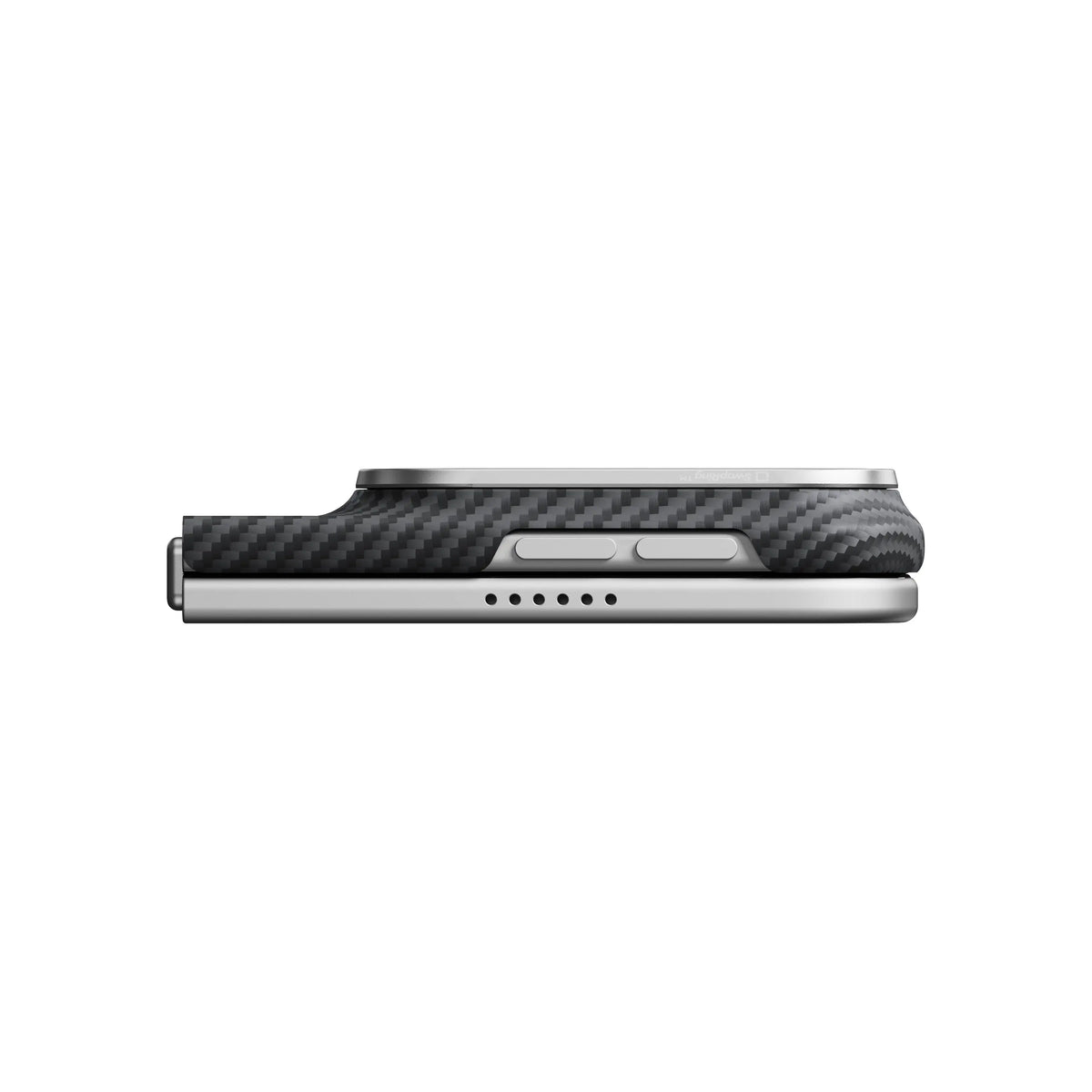 Pitaka Edge Aramid Fiber Case With PitaTap Camera Control For iPhone Duo - Black/Gray