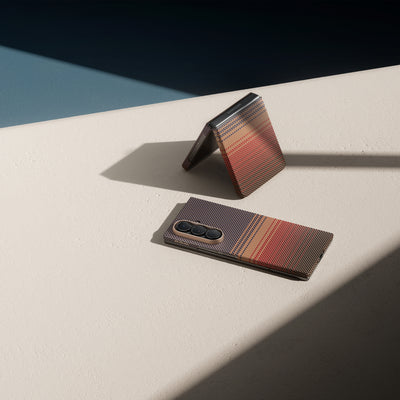 Pitaka Z Fold 7 Fusion Weaving Case With Ultra-Slim Touch - Sunset