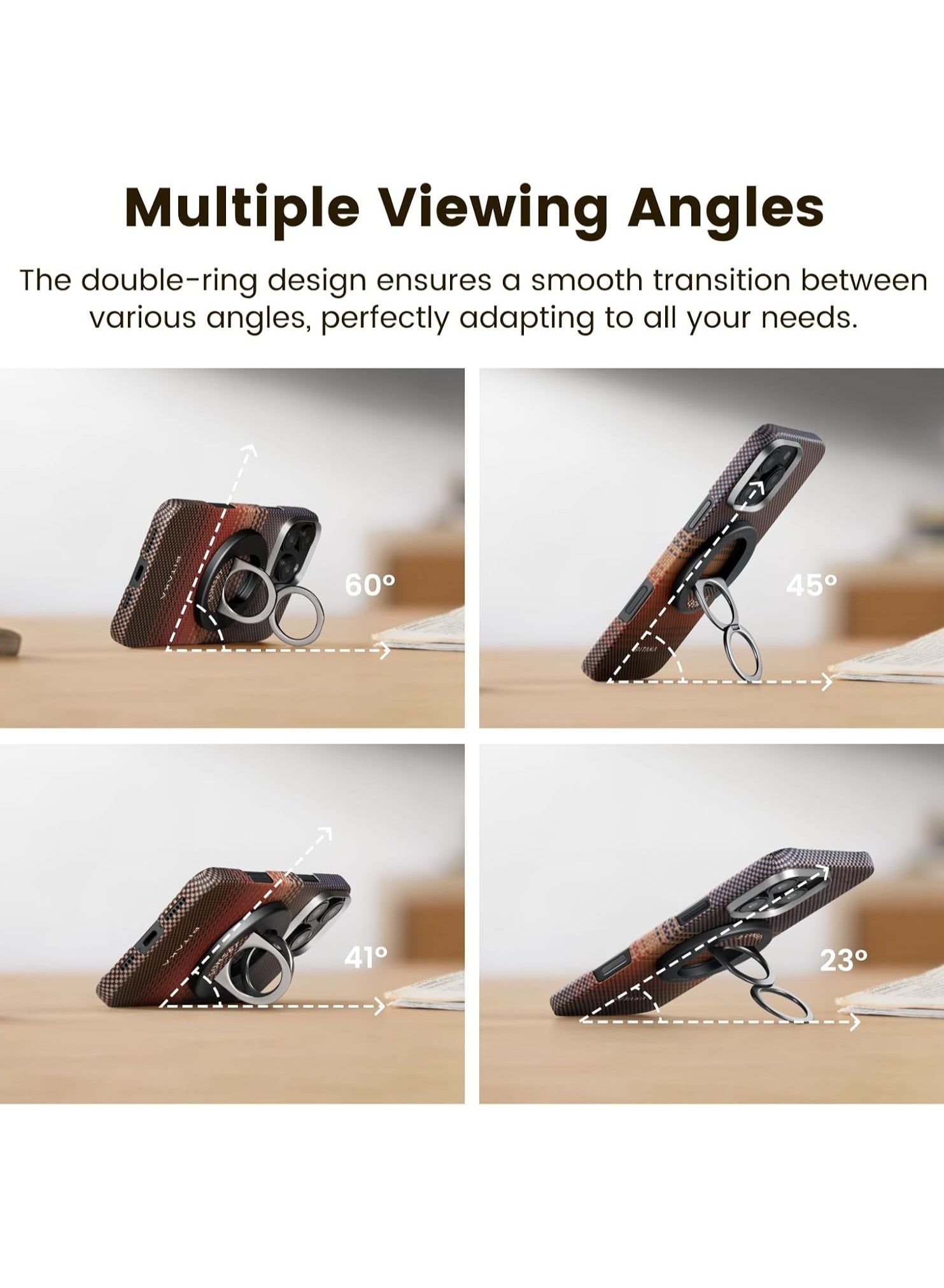 Pitaka Ring Holder Magnetic Grip 3 - Sunset