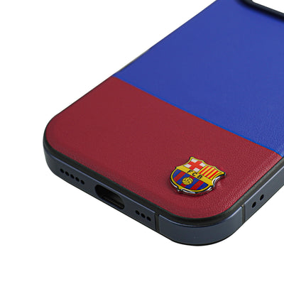 FC Barcelona Heritage Leather Case For iPhone 17 Pro Max