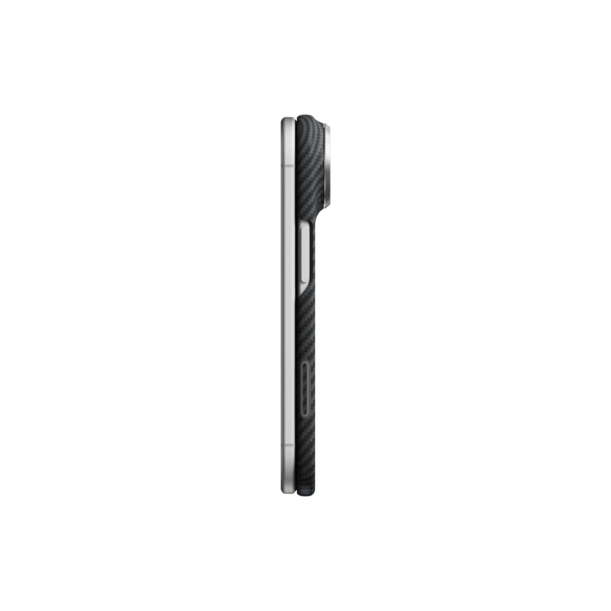 Pitaka Edge Aramid Fiber Case With PitaTap Camera Control For iPhone Duo - Black/Gray
