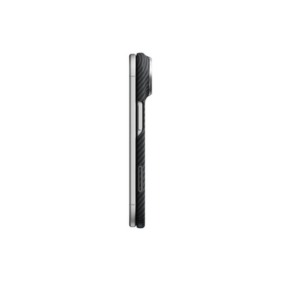 Pitaka Edge Aramid Fiber Case With PitaTap Camera Control For iPhone Duo - Black/Gray