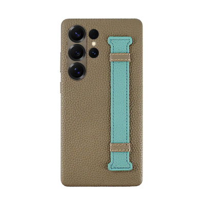 A-Case Genuine Leather Case For S25 Ultra With Strap - Amur Pro