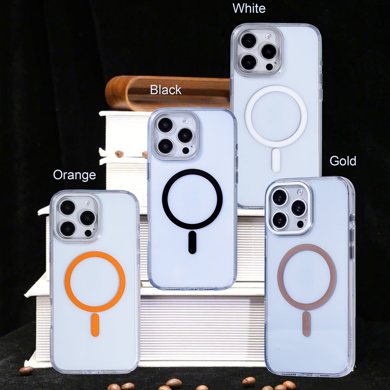Le Prius Bali Clear Case For iPhone 16 Series - Orange