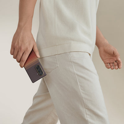 Pitaka Z Fold 7 Fusion Weaving Case With Ultra-Slim Touch - Sunset