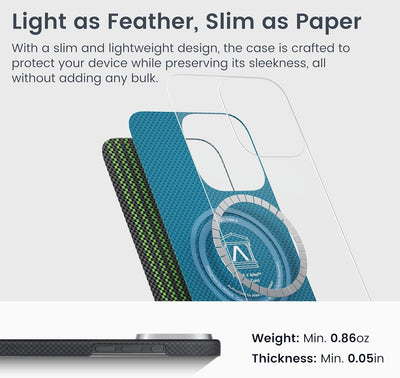 Aries Collaborative Luminous Case Tactile Woven Case for iPhone 16 Pro Max  - Credit Card