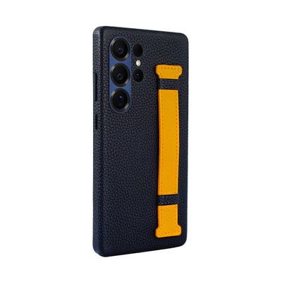 A-Case Genuine Leather Case For S25 Ultra With Strap - Amur Pro