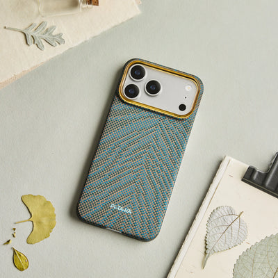Pitaka Ultra-Slim Case With PitaTap Camera Control for iPhone 17 Pro - Breath of Veins