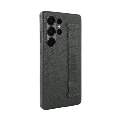 A-Case Genuine Leather Case For S25 Ultra With Strap - Amur Pro