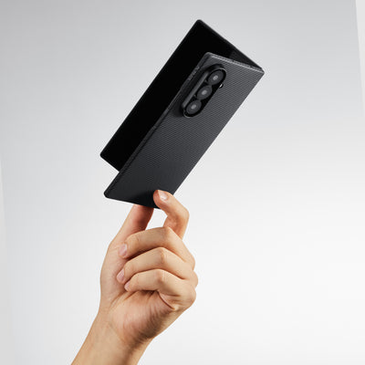 Pitaka Z Fold 7 Fusion Weaving Case With Ultra-Slim Touch - Black/Gray