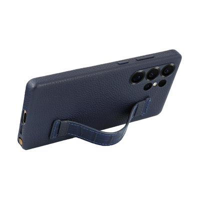 A-Case Genuine Leather Case For S25 Ultra With Strap - Amur Pro