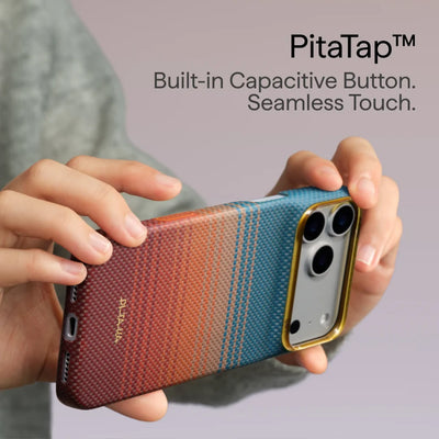 Pitaka Ultra-Slim Case With PitaTap Camera Control for iPhone 18 Pro - Sunset California