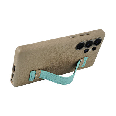 A-Case Genuine Leather Case For S25 Ultra With Strap - Amur Pro