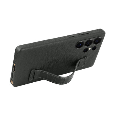 A-Case Genuine Leather Case For S25 Ultra With Strap - Amur Pro