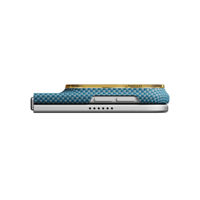 Pitaka Edge Aramid Fiber Case With PitaTap Camera Control For iPhone Duo - Sunset California