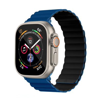 Invix Apple Watch Silicone Magnetic Band - Black/yellow