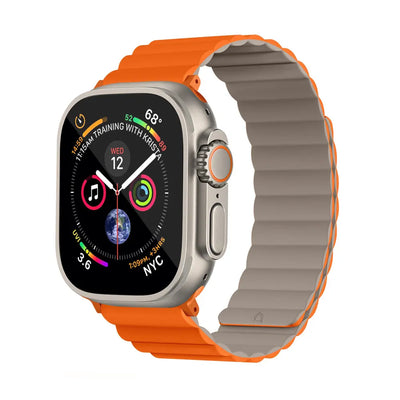 Invix Apple Watch Silicone Magnetic Band - Black/yellow