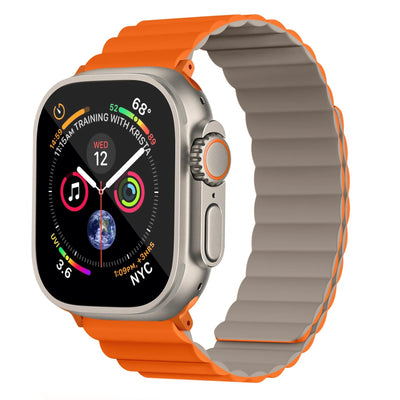 Invix Apple Watch Silicone Magnetic Band - Black/Green