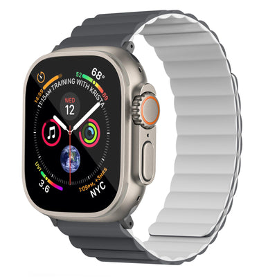 Invix Apple Watch Silicone Magnetic Band - Black/Green