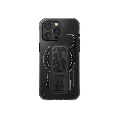 Skinarma HELIO Mag-Charge iPhone 16 Series with Grip Stand - Gray