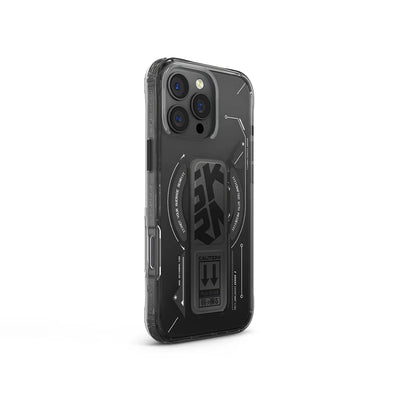 Skinarma HELIO Mag-Charge iPhone 16 Series with Grip Stand - Black