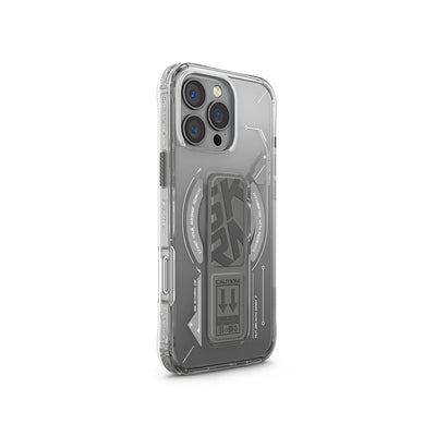 Skinarma HELIO Mag-Charge iPhone 16 Series with Grip Stand - Gray