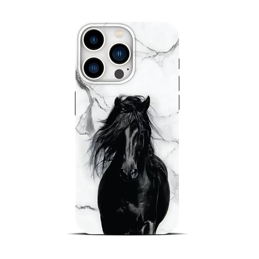 Le Prius Wild Series IMD Printed Case for iPhone 15 Series - Brown Horse