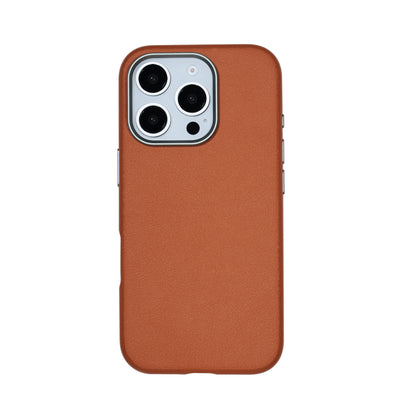 Le Prius Birman TPU Leather Case For iPhone 16 Series - Brown