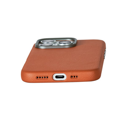 Le Prius Birman TPU Leather Case For iPhone 16 Series - Brown