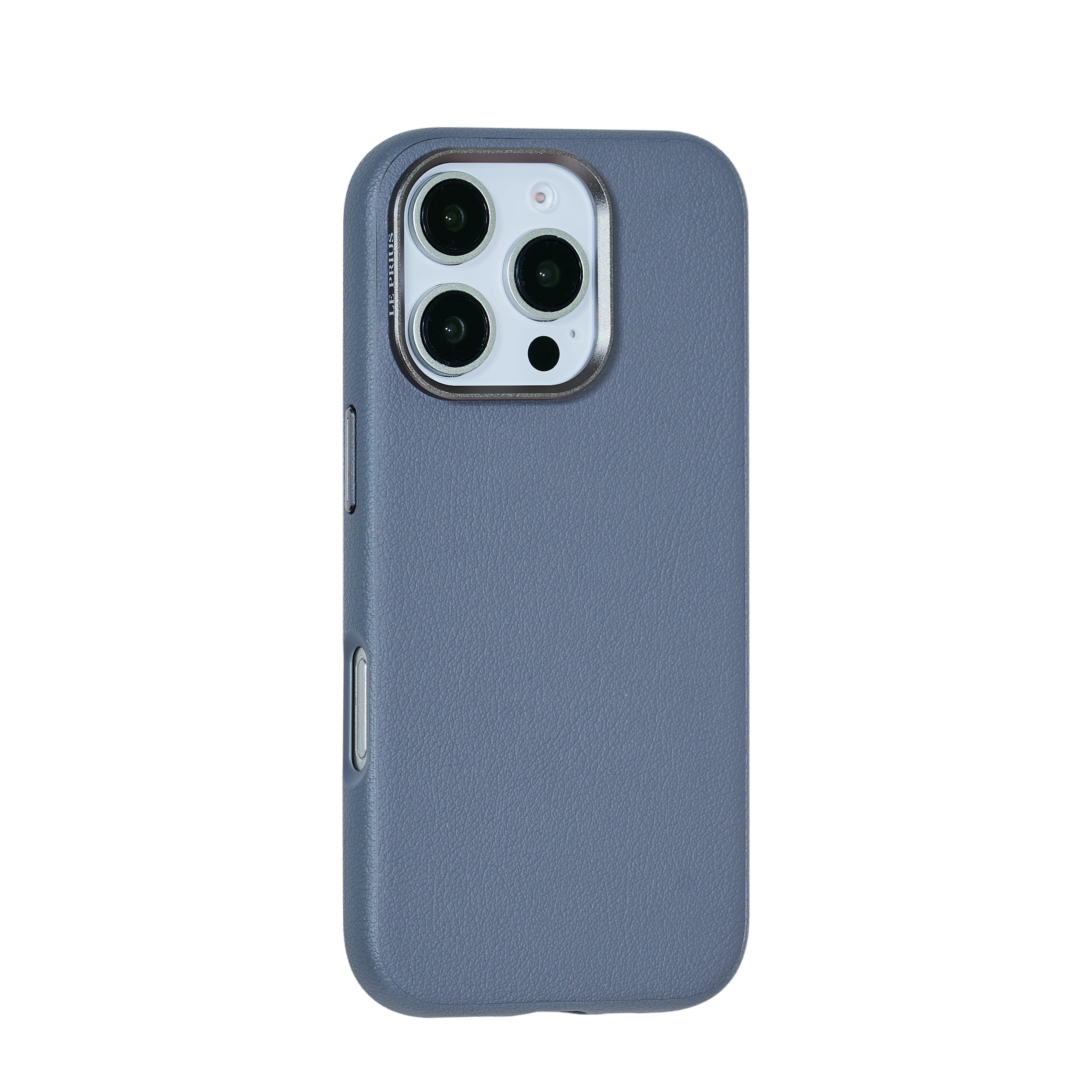 Le Prius Birman TPU Leather Case For iPhone 16 Series - Gray