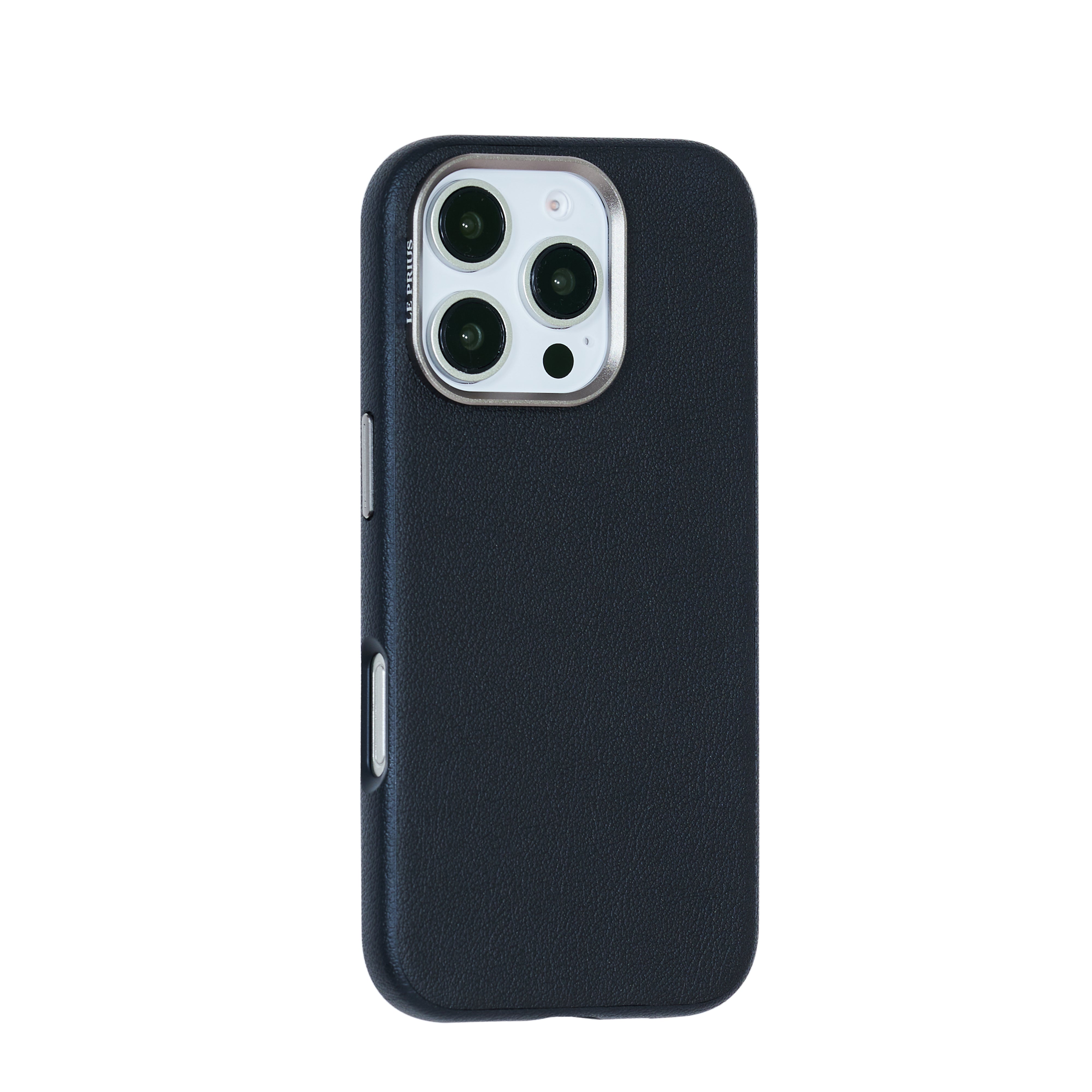 Le Prius Birman TPU Leather Case For iPhone 16 Series - Black