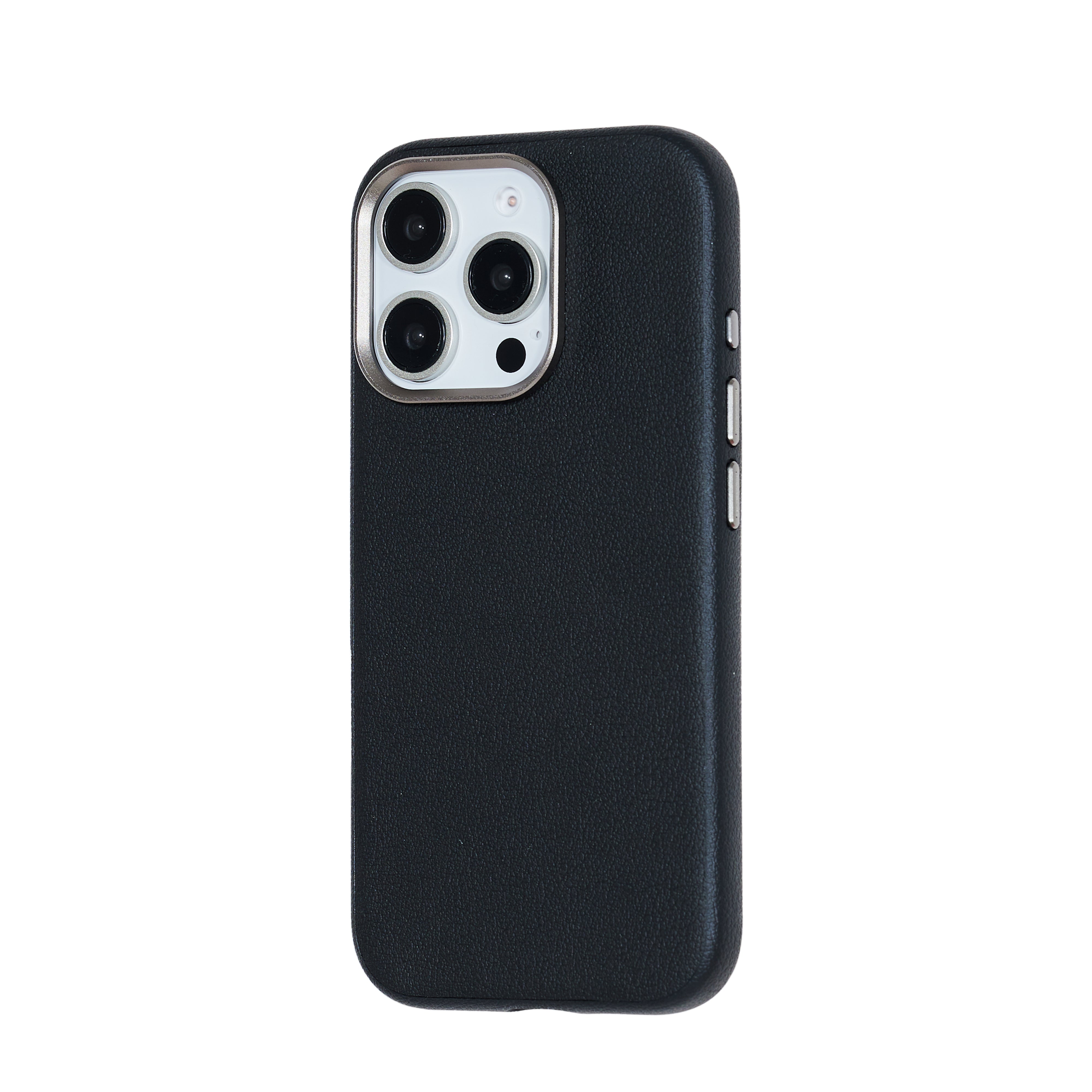 Le Prius Birman TPU Leather Case For iPhone 16 Series - Black
