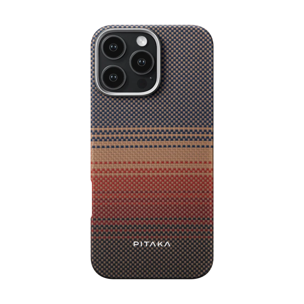 Pitaka Tactile Woven Case for iPhone 16 Pro Max - Sunset