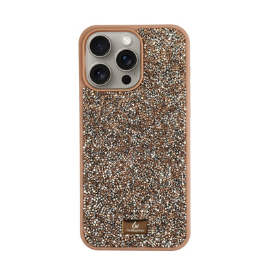 Crystal Studded Phone Case for iPhone 15 pro Max - Black