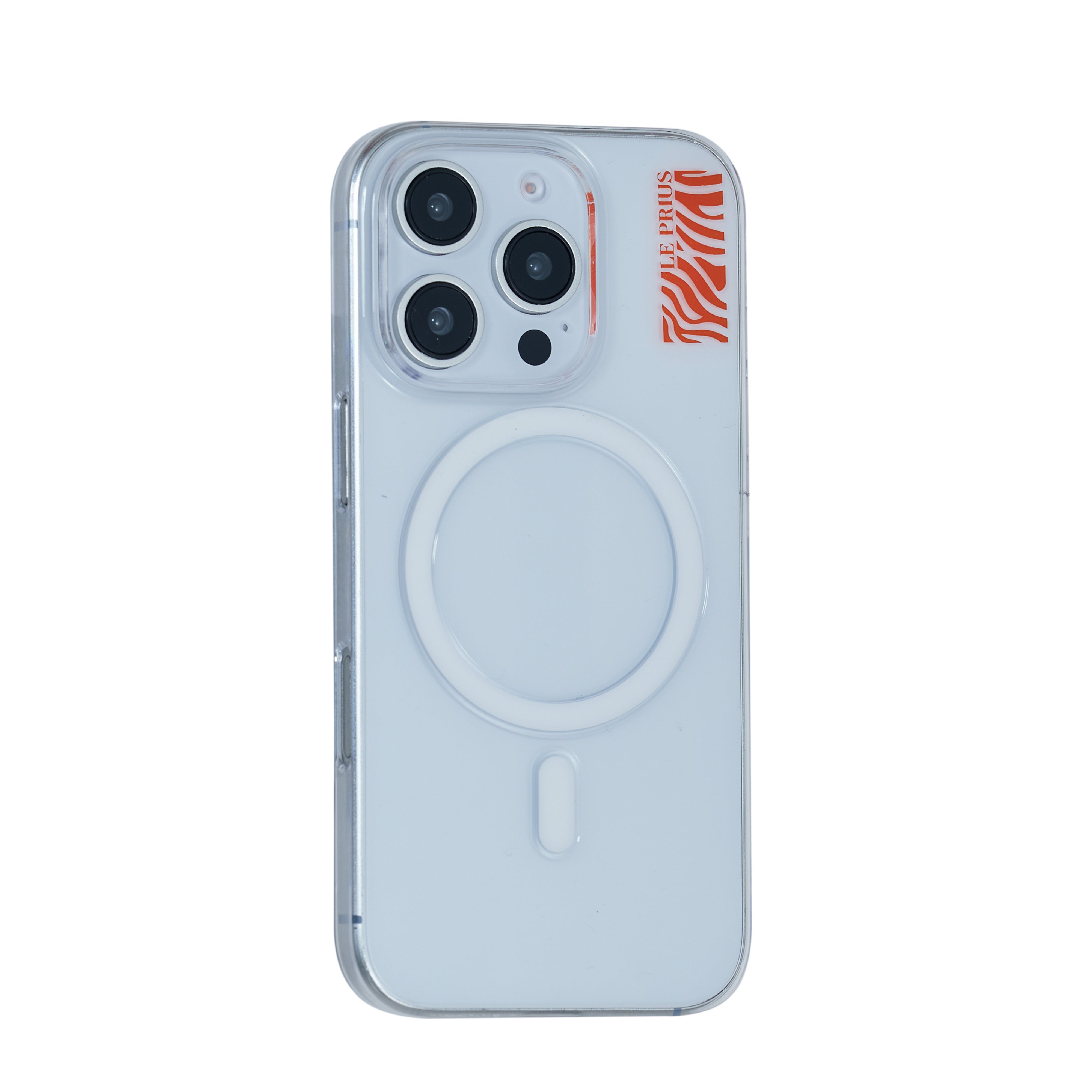 Le Prius Ragdoll Clear Case For iPhone 16 Series - Orange