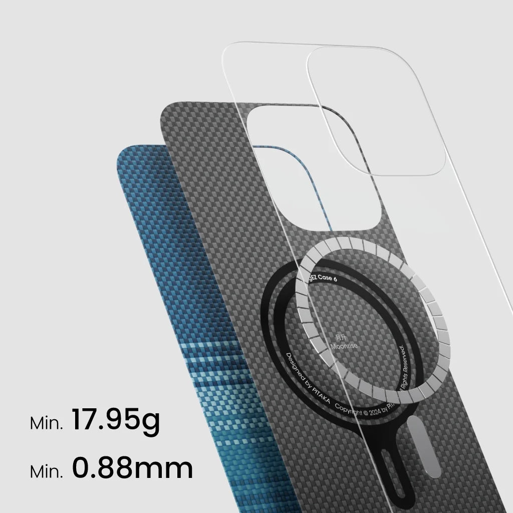 Pitaka Tactile Woven Case for iPhone 16 Pro - Moonrise