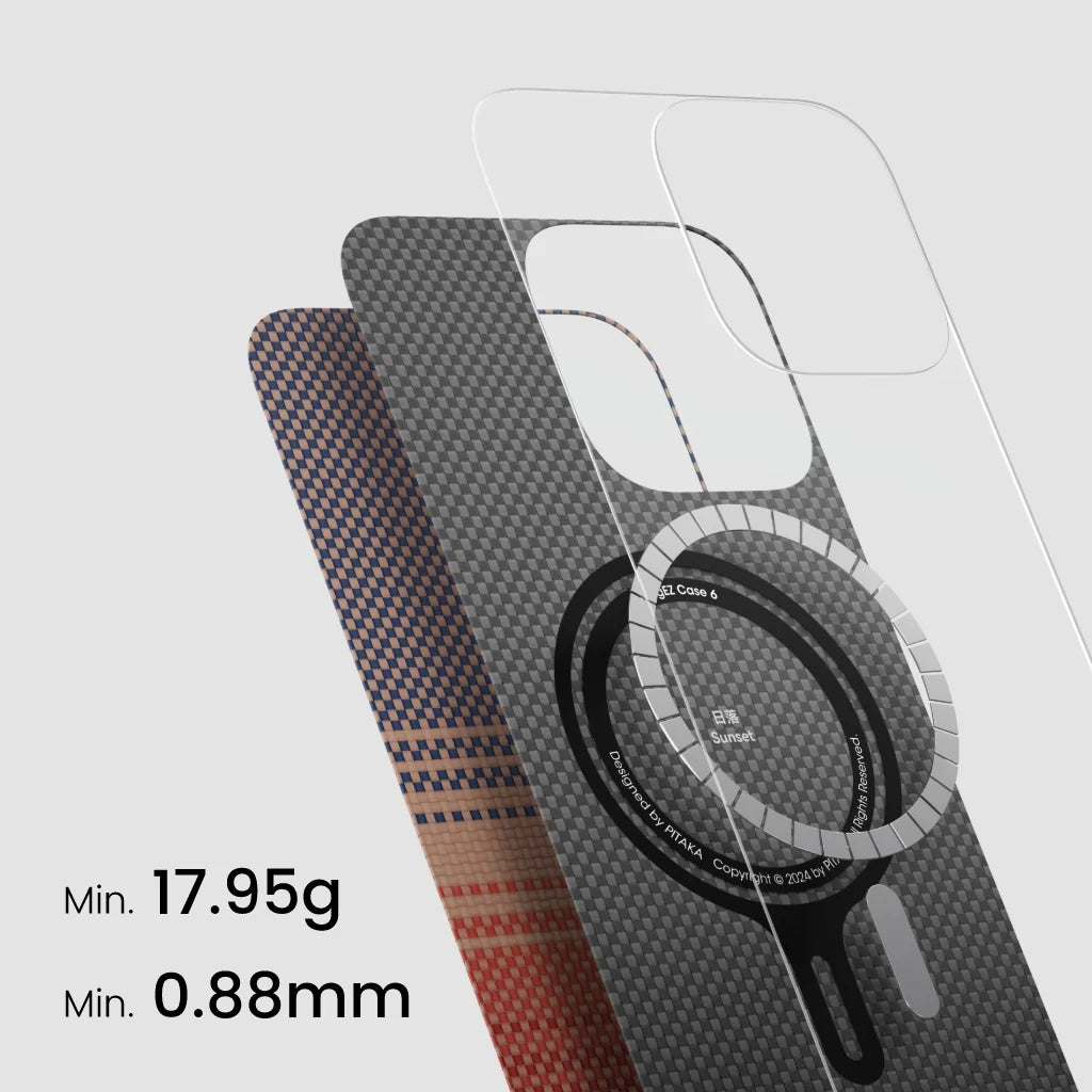 Pitaka Tactile Woven Case for iPhone 16 Pro Max - Sunset